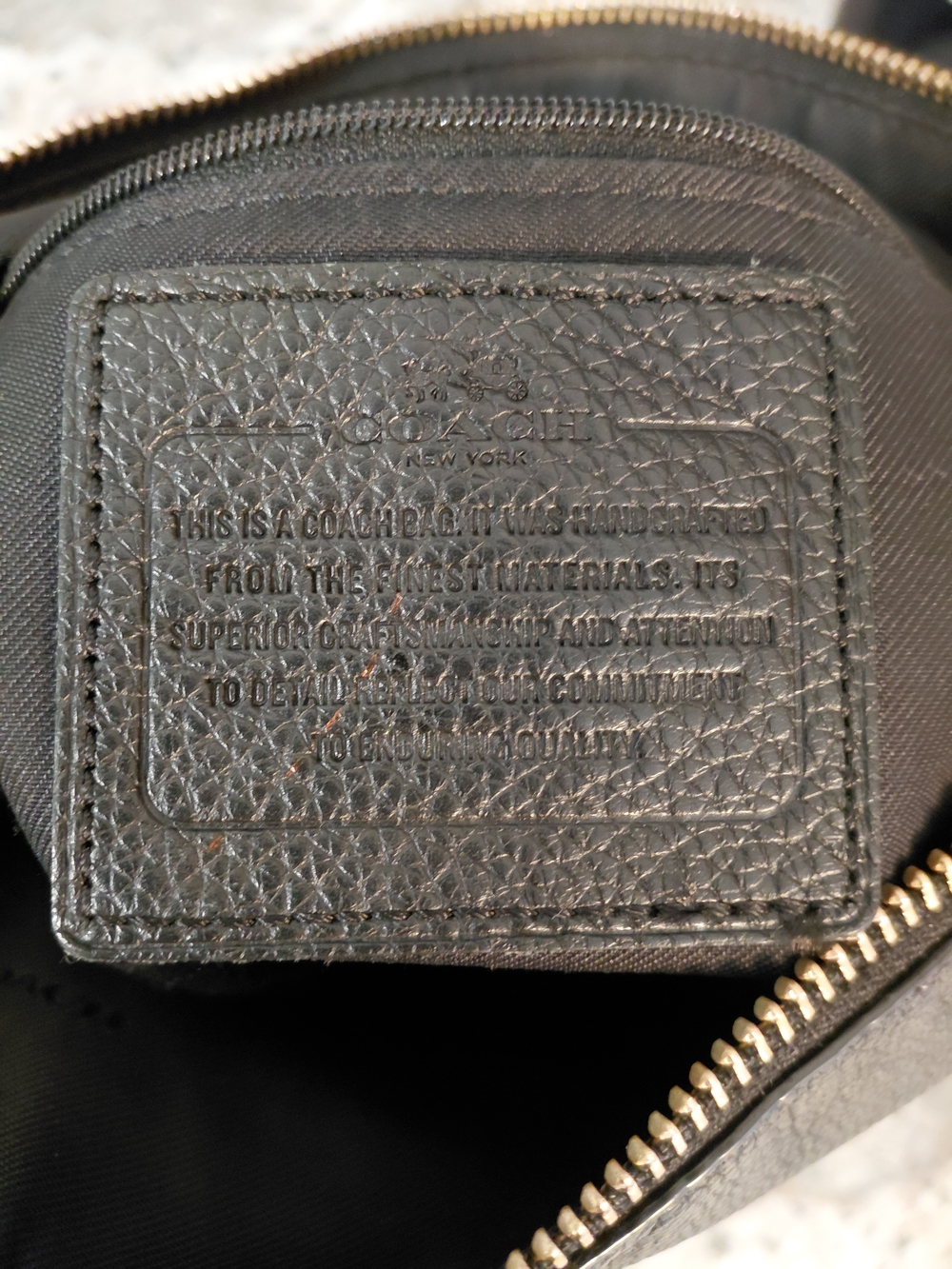Coach Black Pebbled Leather Turnlock Hobo Bag W/Crossbody Strap No Hngtag Gold - Picture 9 of 12